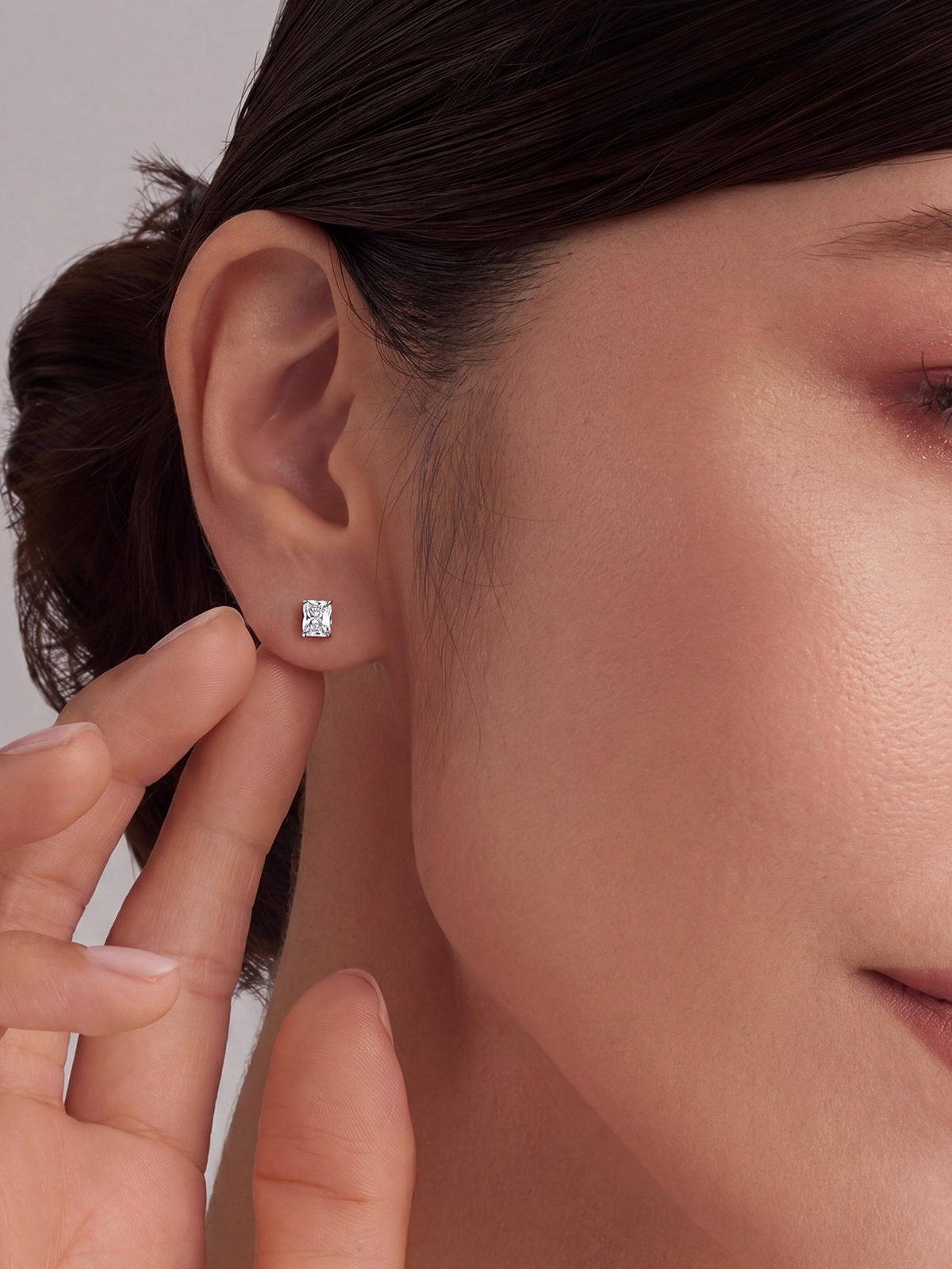 Radiant Cut Solitaire Earrings