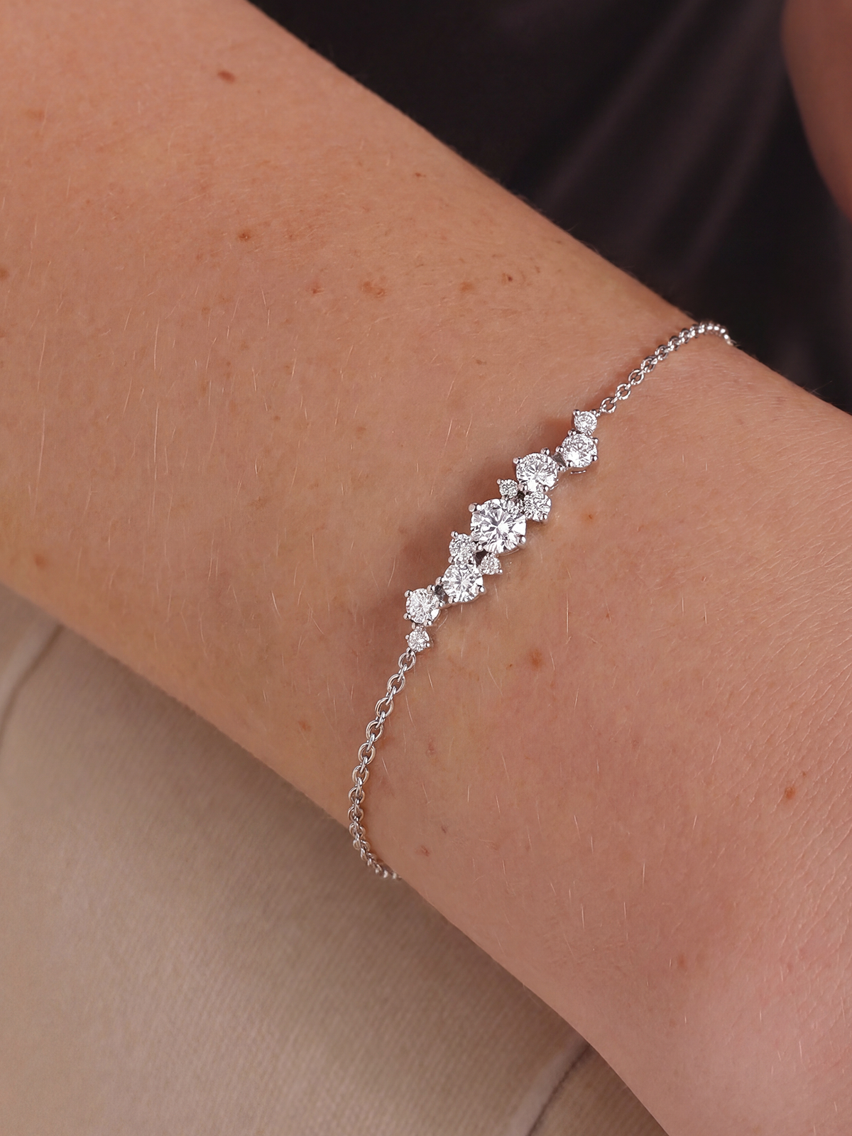 0.40 CT Cluster Bracelet