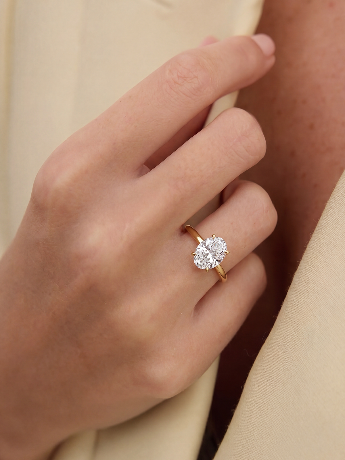 Oval Cut Solitaire Ring