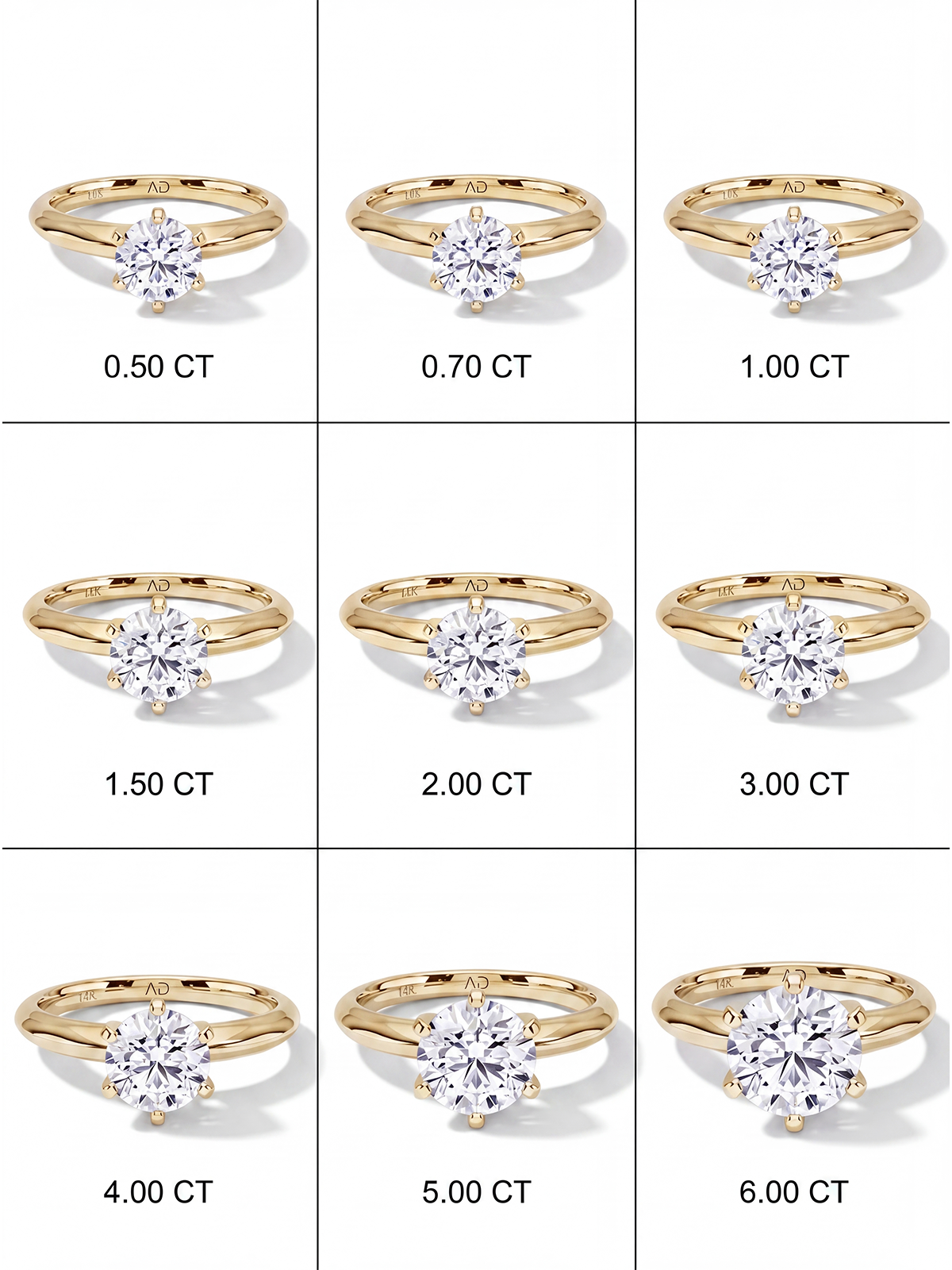 Luna 6 Prong Solitaire Ring