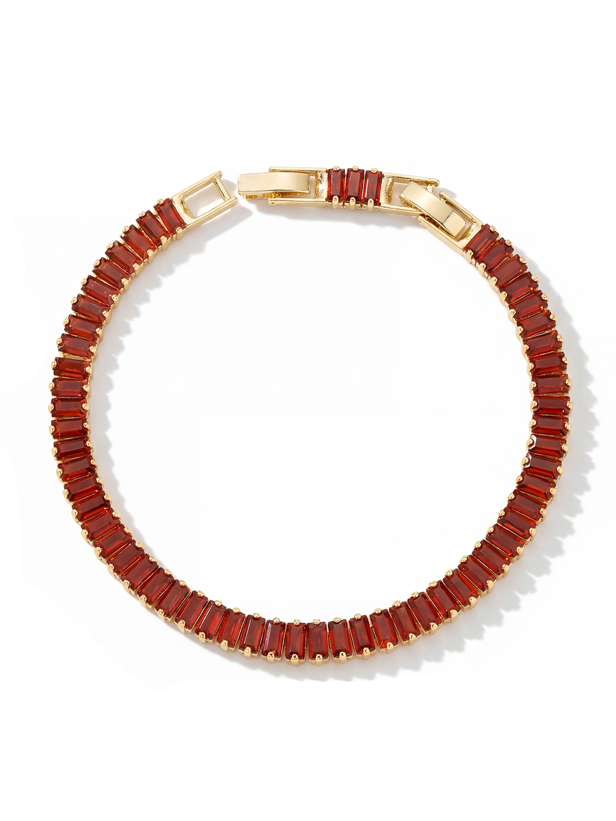 Bordo Baguette Cut Tennis Bracelet