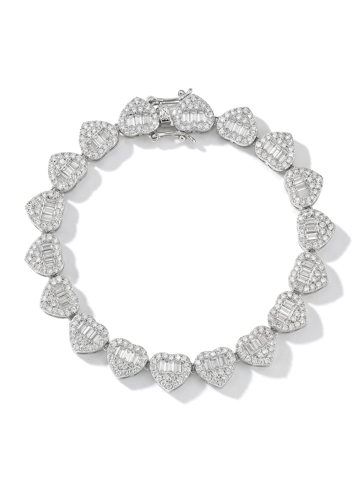 Cast Heart Tennis Bracelet