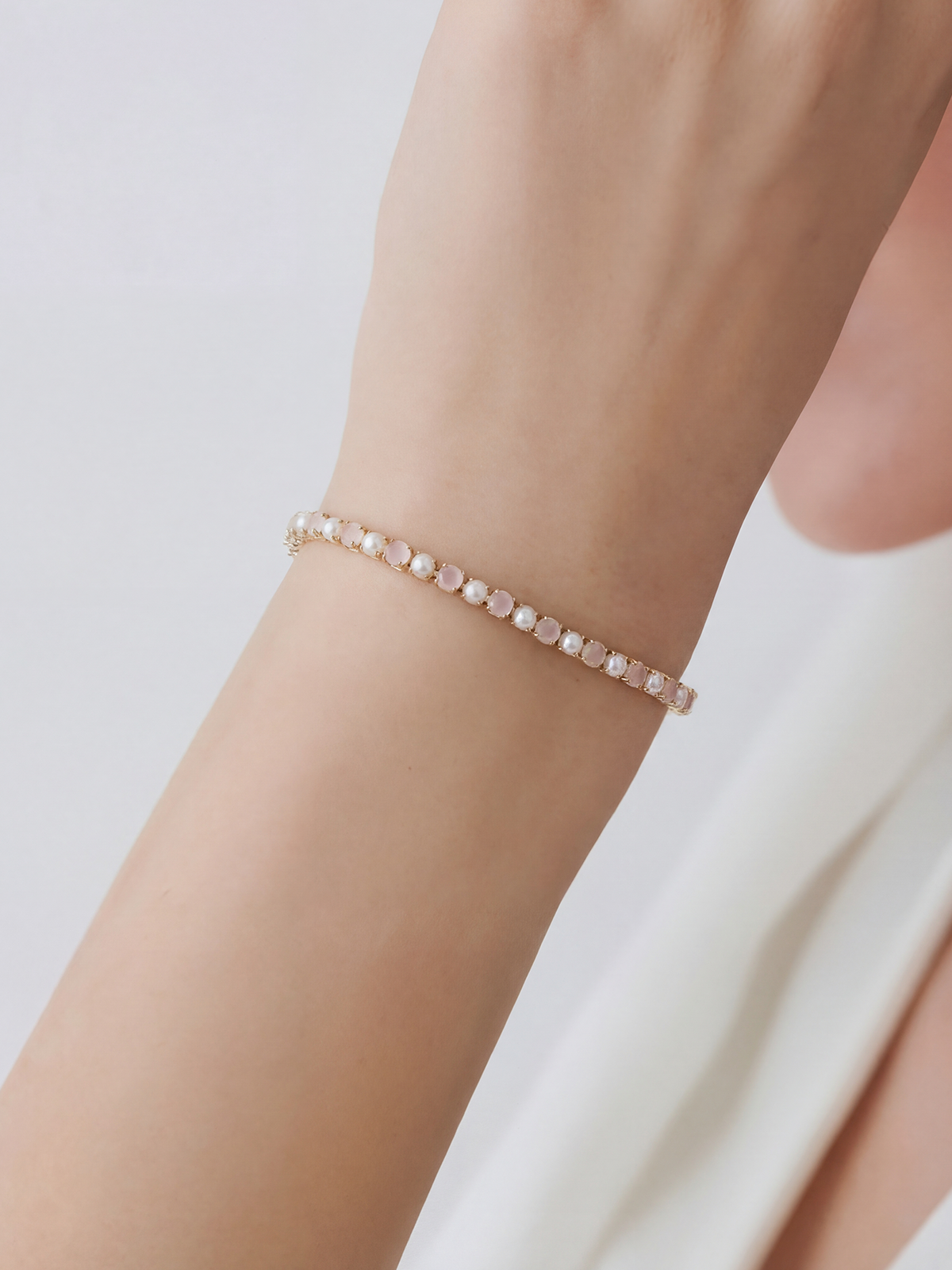 Livia Pearl Tennis Bracelet