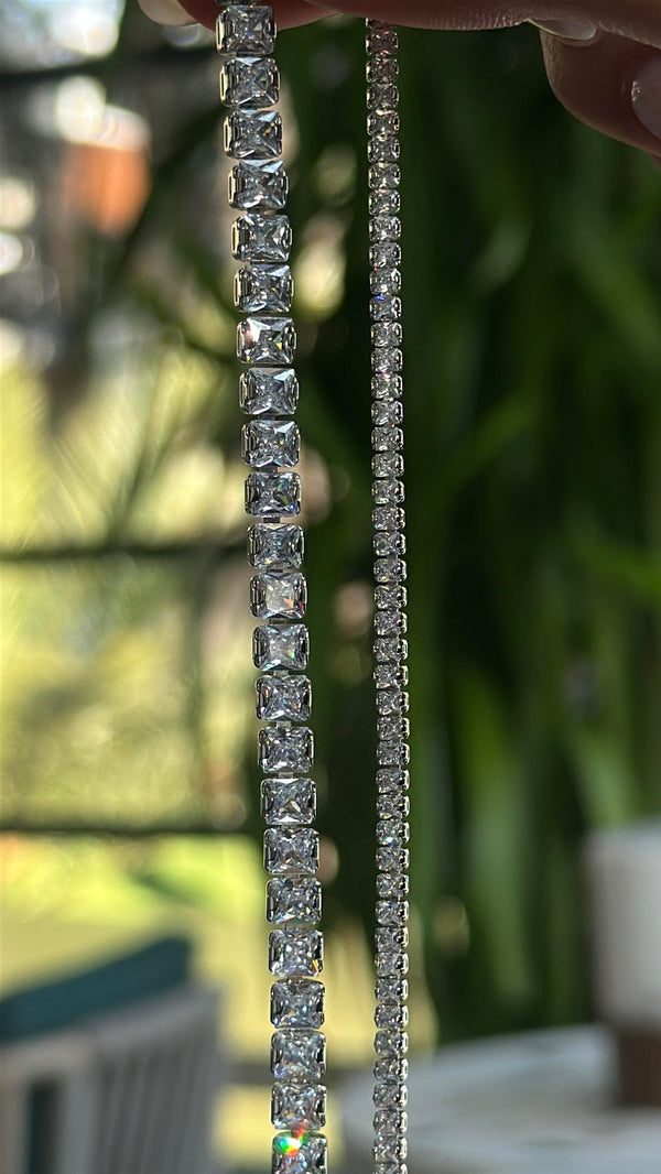4MM | Princess Cut Su Yolu Bileklik |   Luxury Jewelry by  Atelier Duygu.