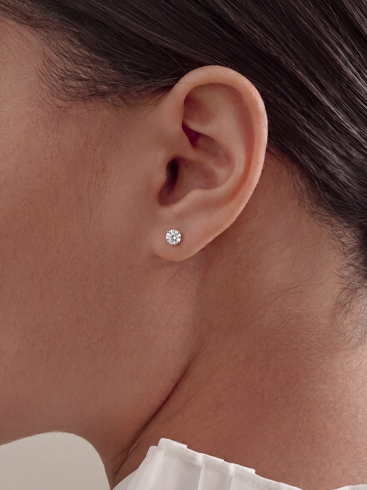 4MM | Round Cut Earrings