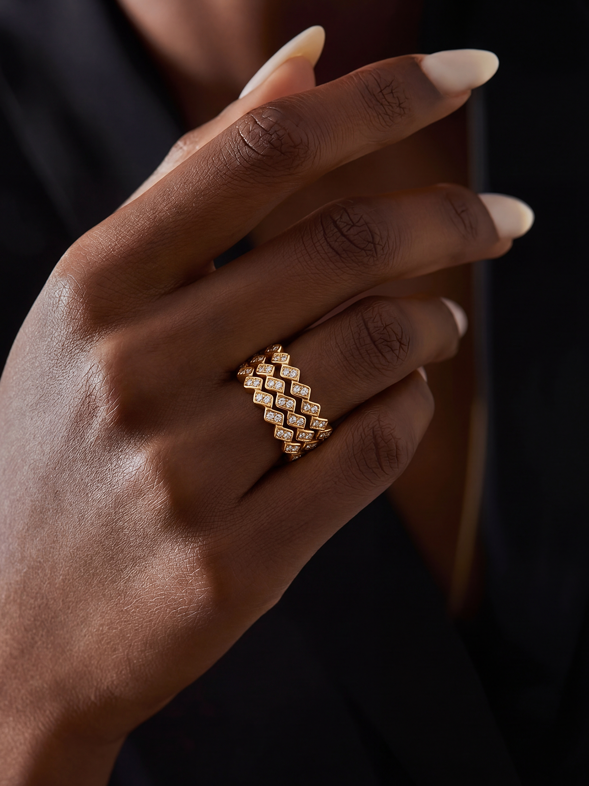 Olvera Triple Full Eternity Ring