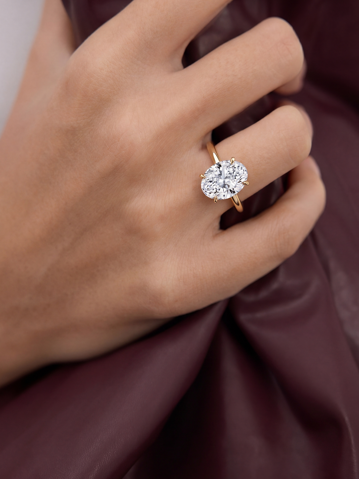 Oval Cut Solitaire Ring