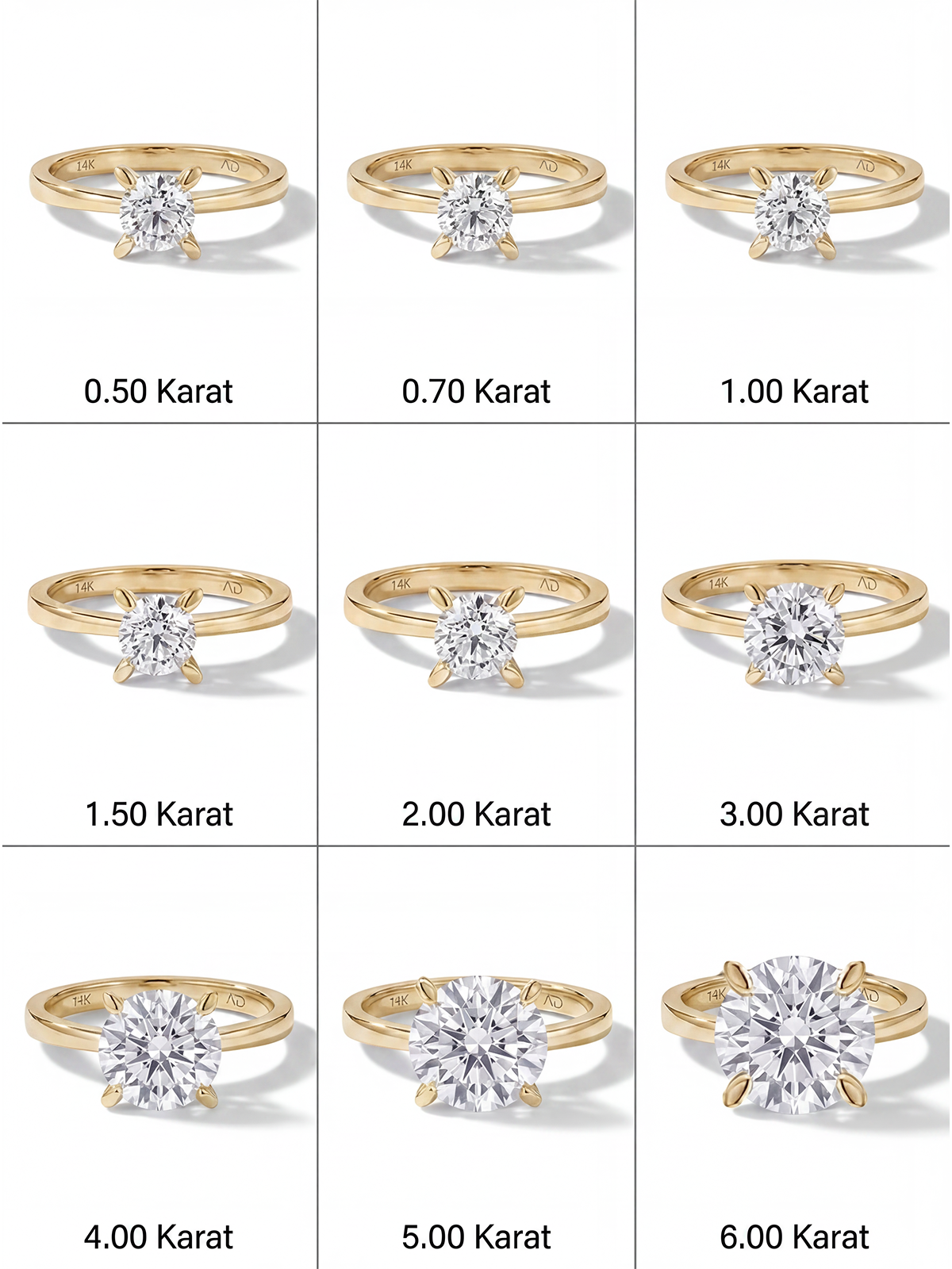 Badem Prong Solitaire Ring