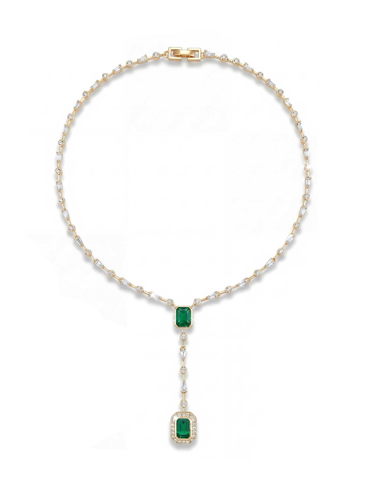 Zaria Baguette Necklace