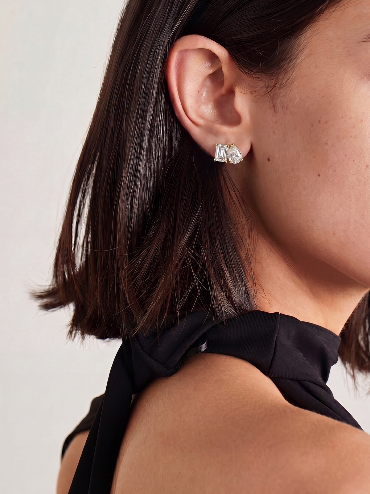 Emerald - Pearl Cut Earrings