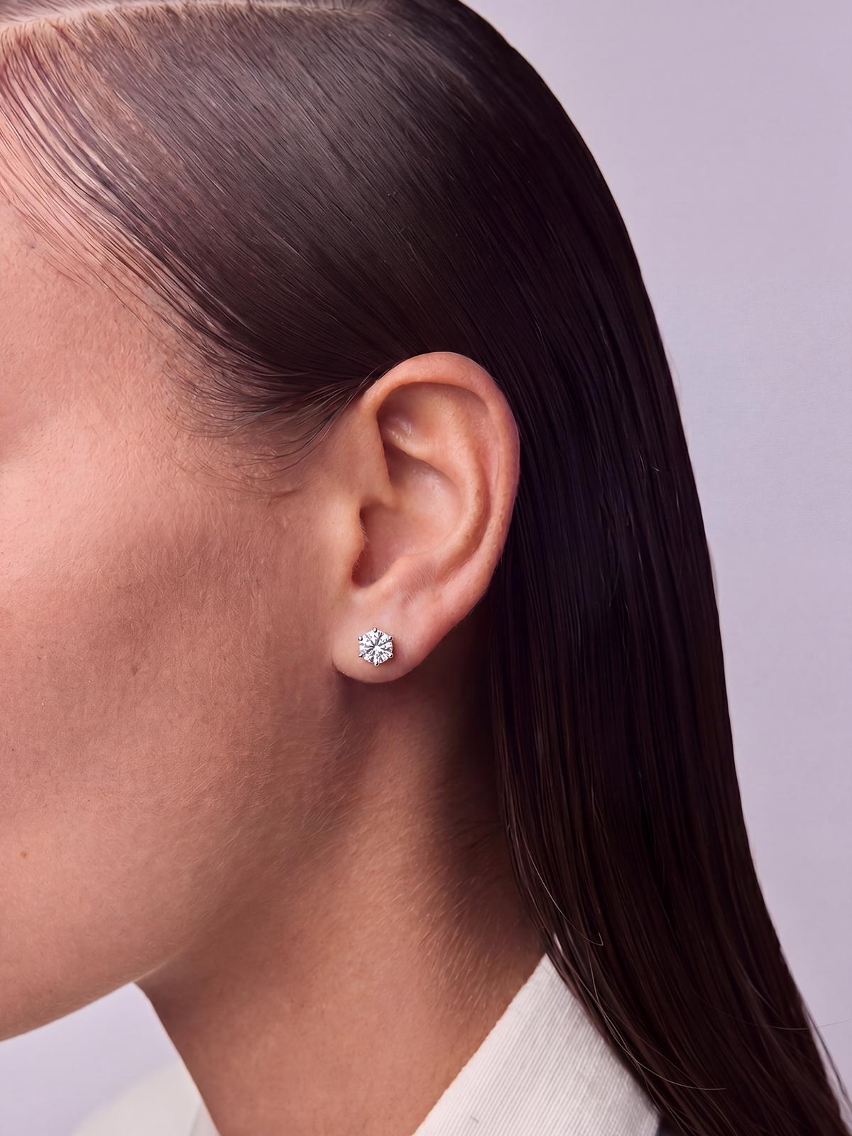 5MM | 6 Prong Solitaire Earrings