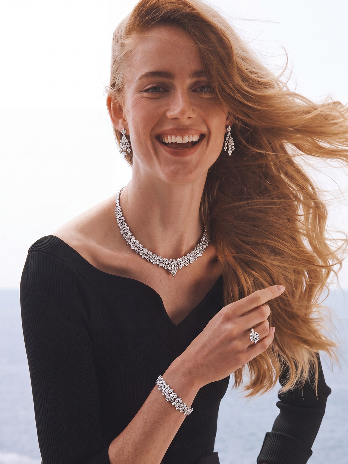 Marielle Necklace Bracelet Earrings Ring Set