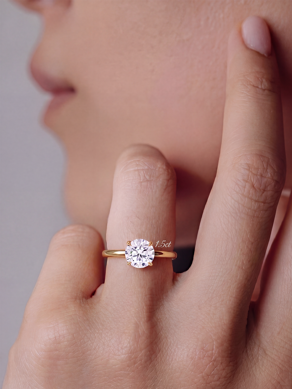 4 Prong Solitaire Ring