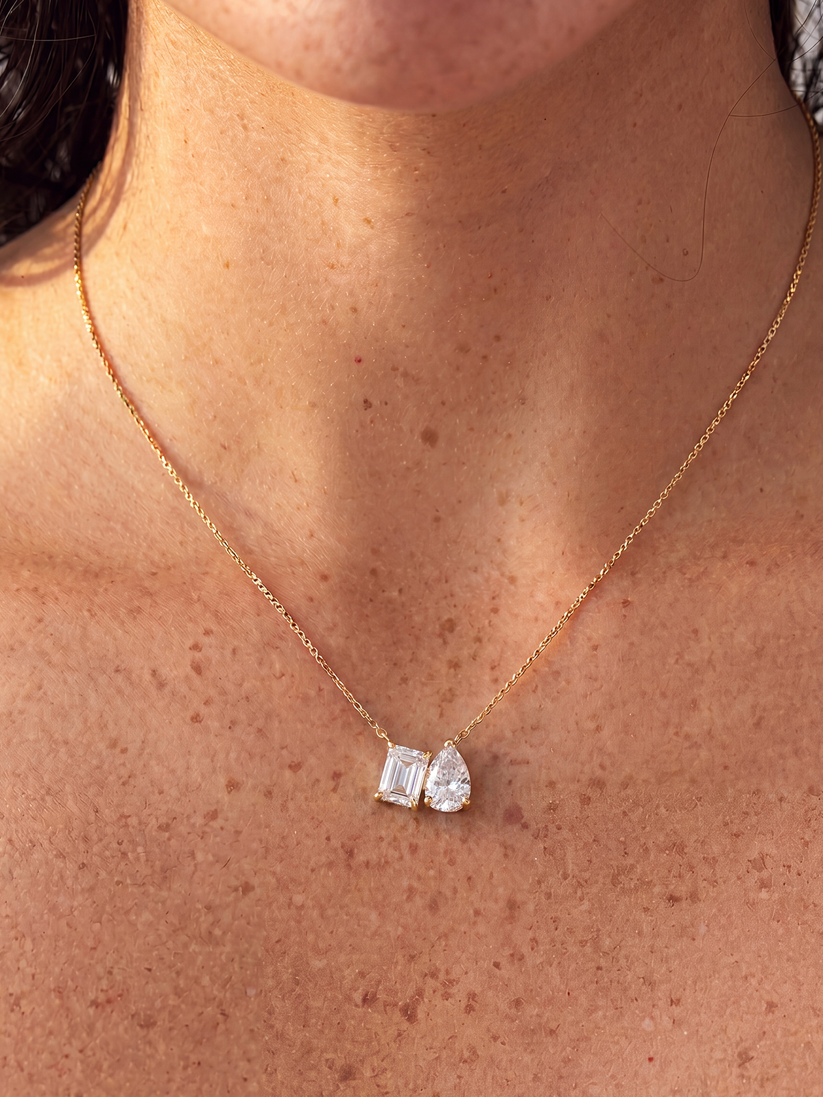 Emerald - Pear Cut Necklace