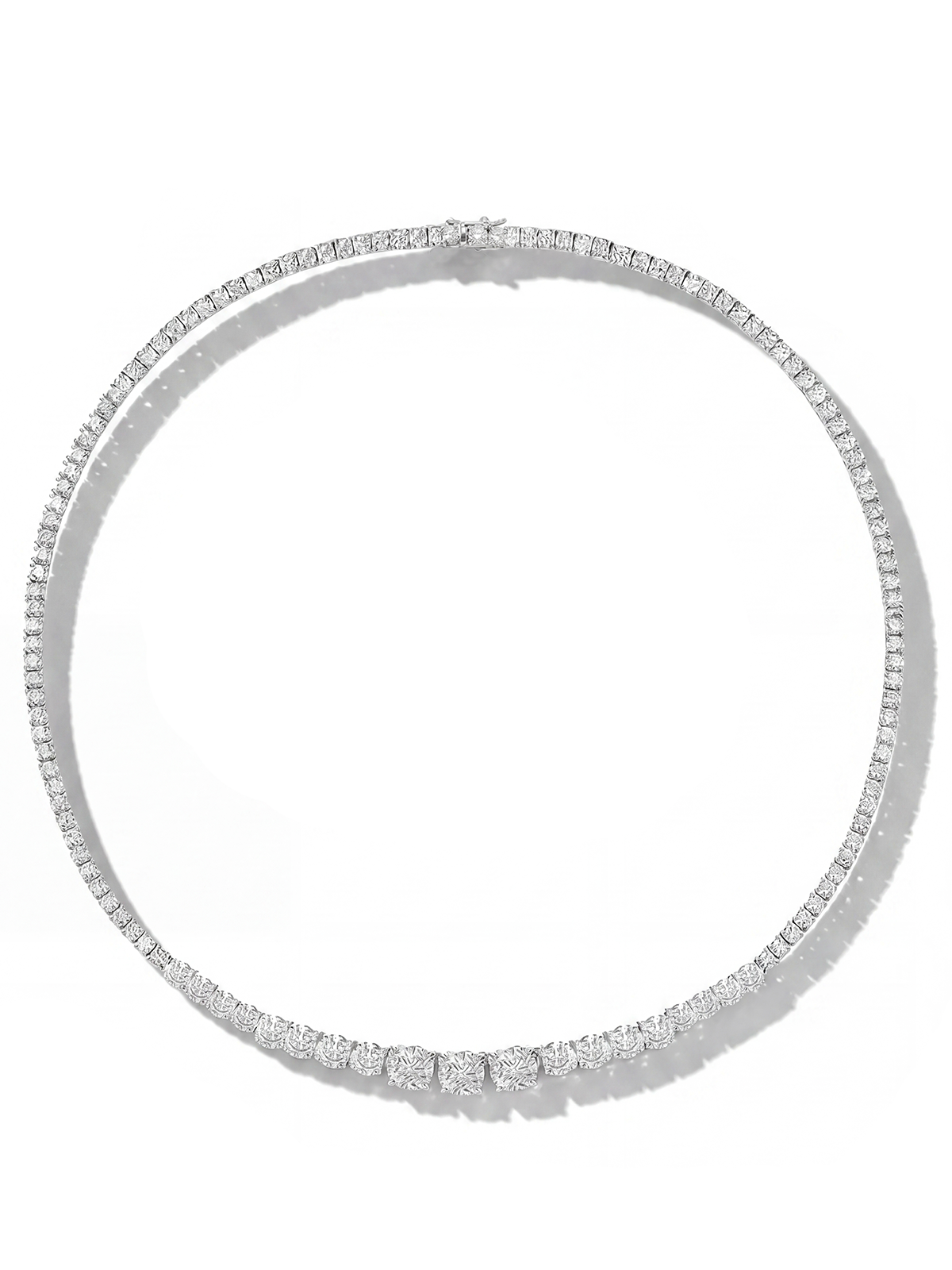 Filigree Cast Tennis Necklace