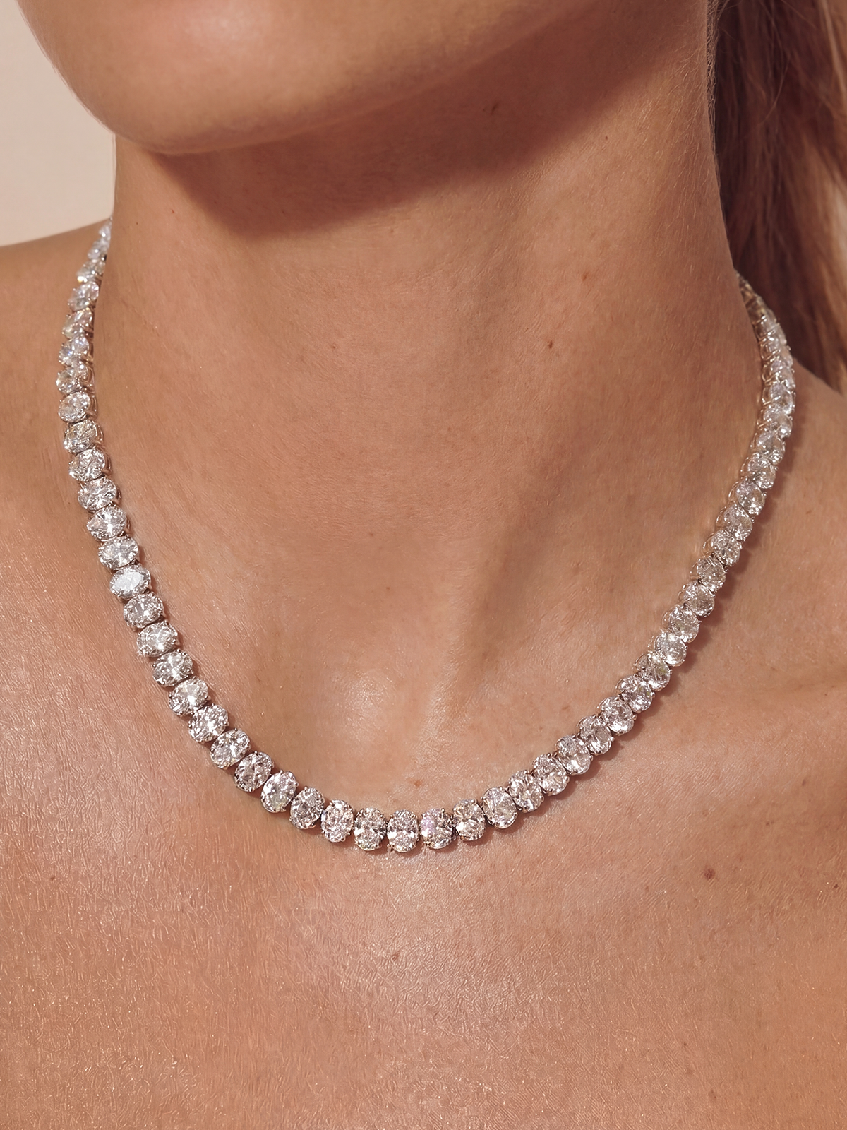 6MM | Sabit Form Oval Cut Tennis Necklace