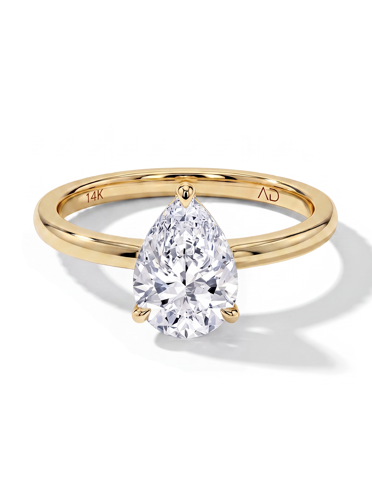 Pear Cut Solitaire Ring
