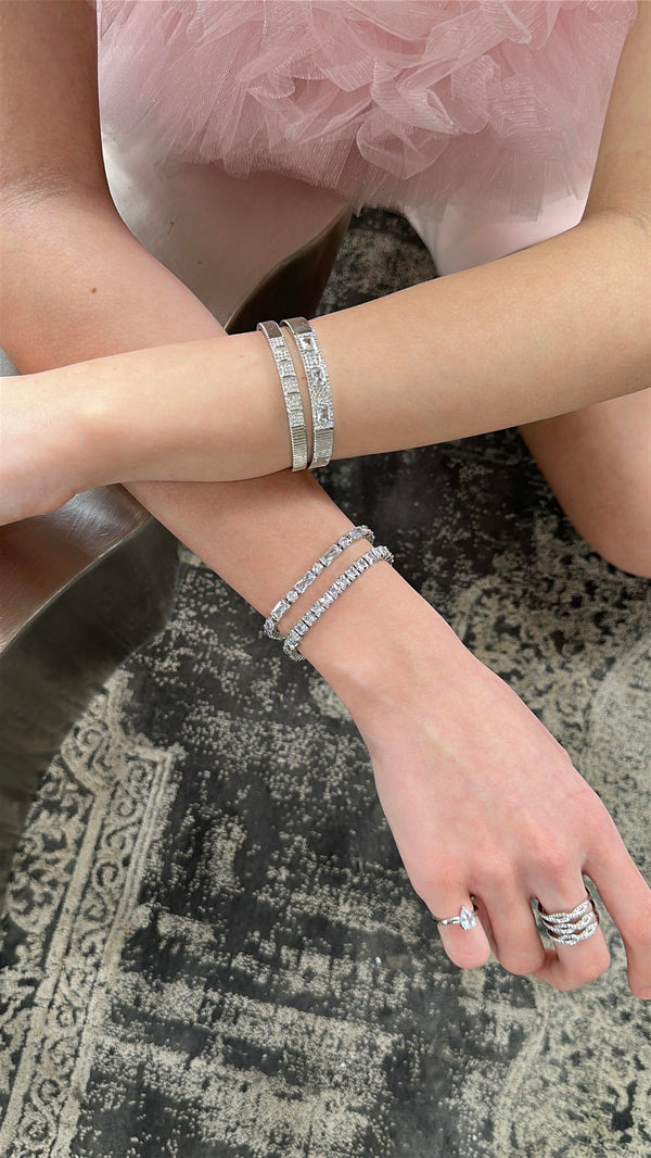 4MM | Princess Cut Su Yolu Bileklik |   Luxury Jewelry by  Atelier Duygu.