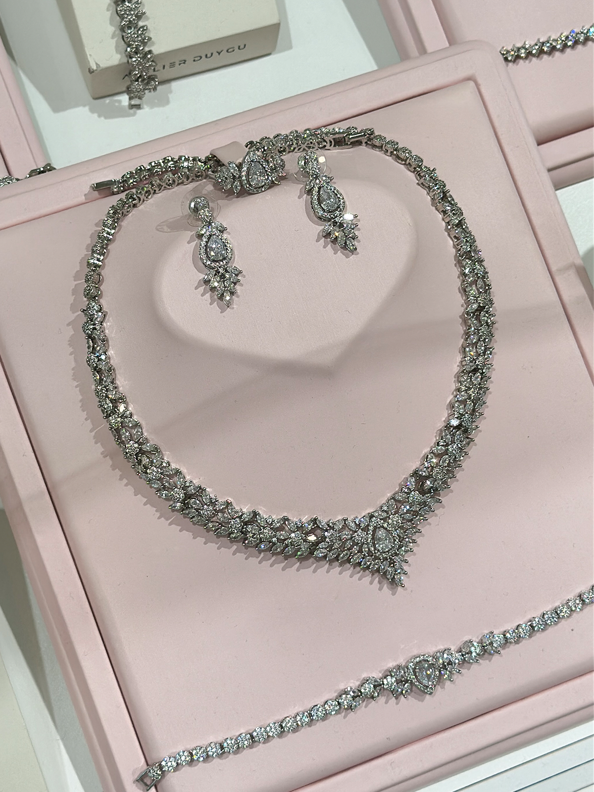 Vivienne Necklace Bracelet Earrings Ring Set