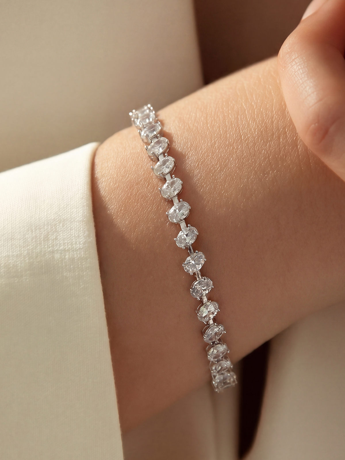 Oval Cut Tennis Bracelet
