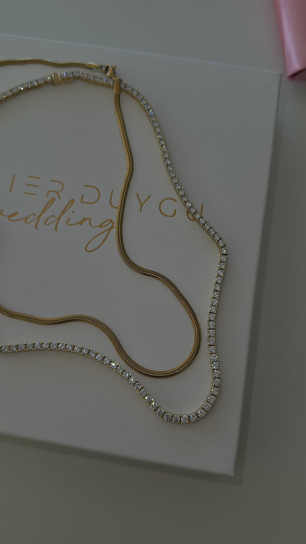 3MM | Döküm Su Yolu Kolye  Atelier Duygu.