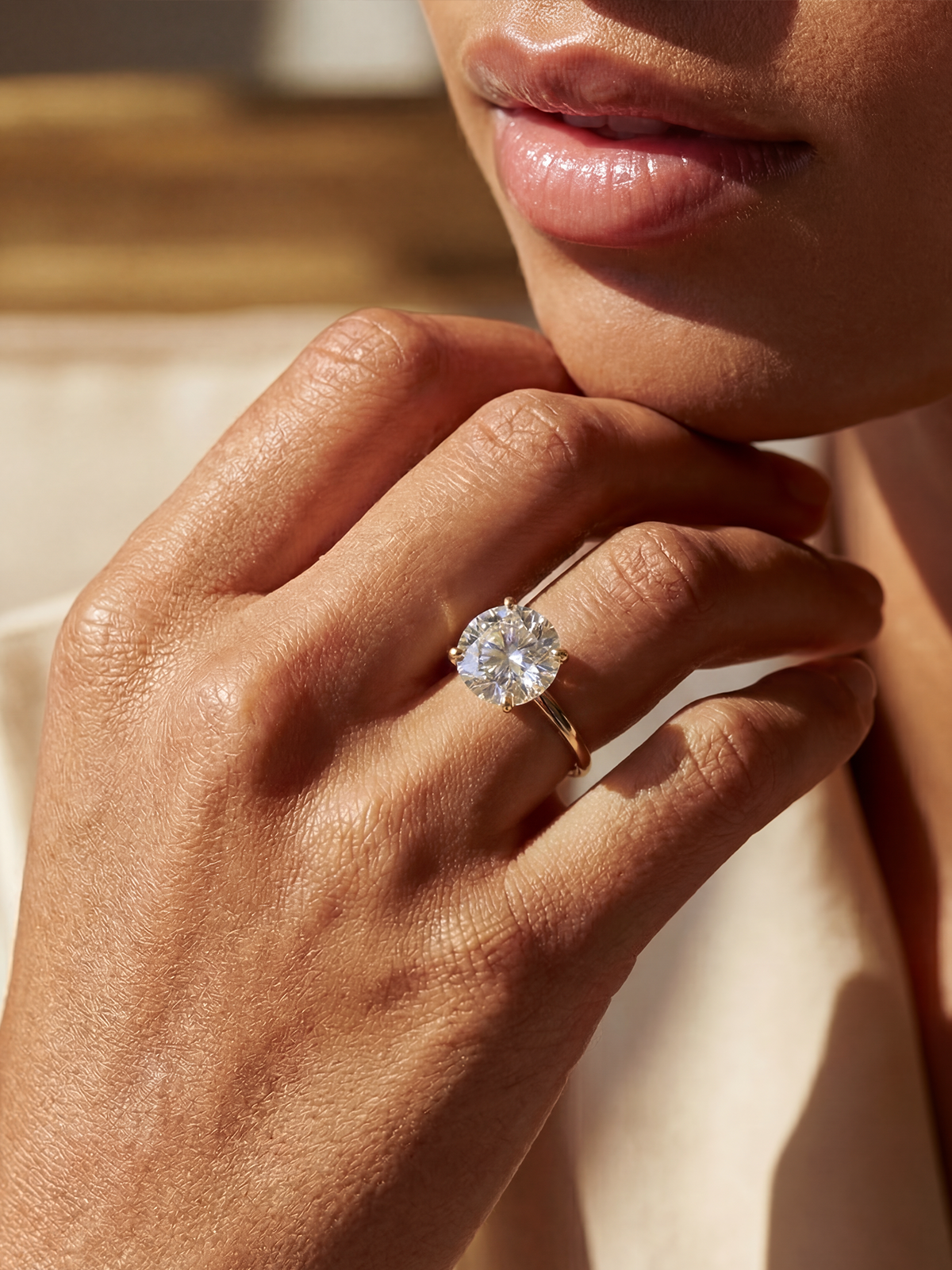 4.0CT | 4 Prong Solitaire Ring