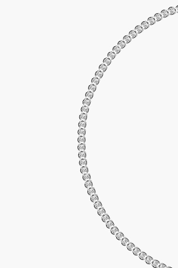 3MM | Choker Princess Cut Su Yolu Kolye  Atelier Duygu.