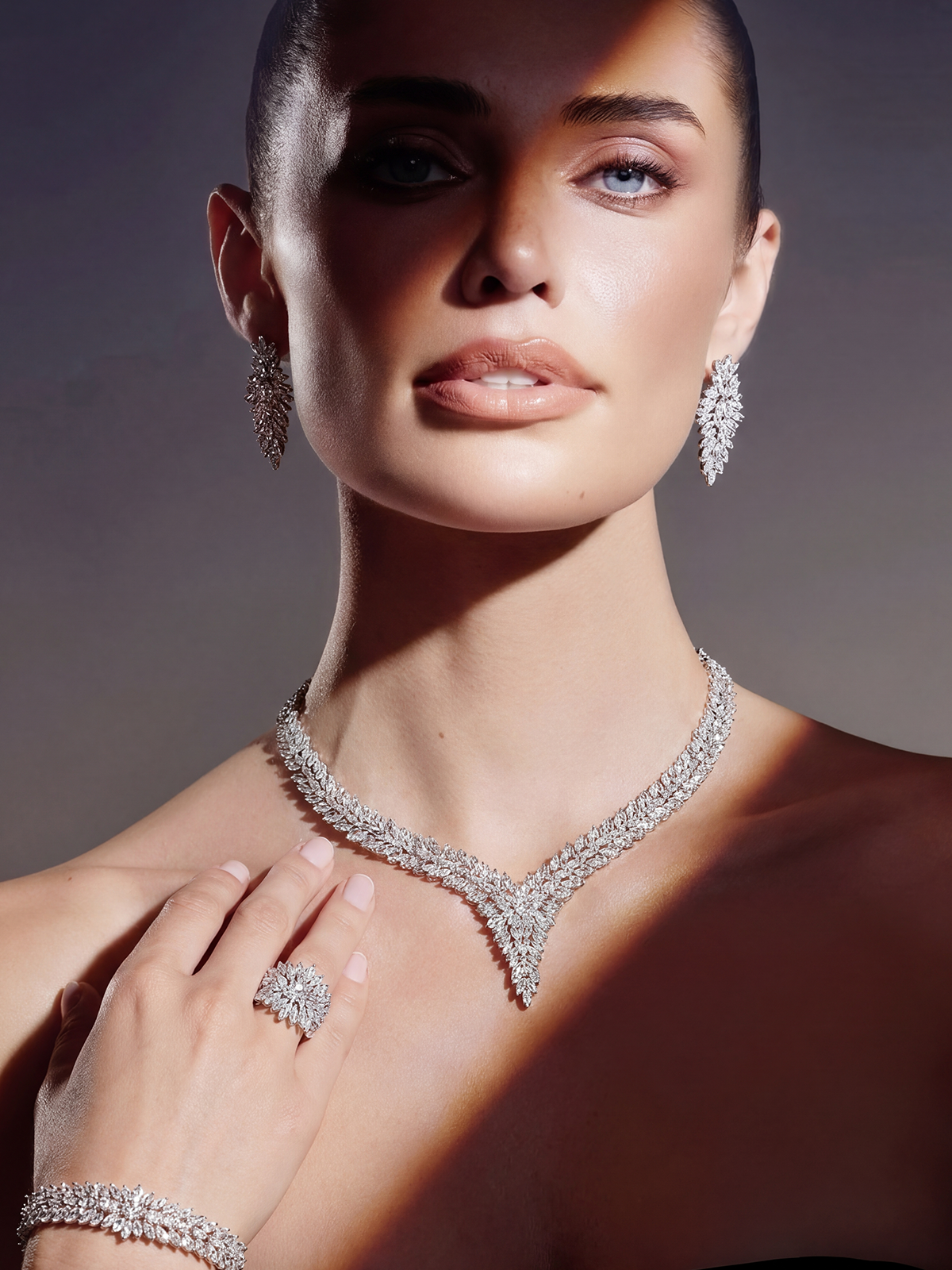 Arabella Necklace Bracelet Earrings Ring Set