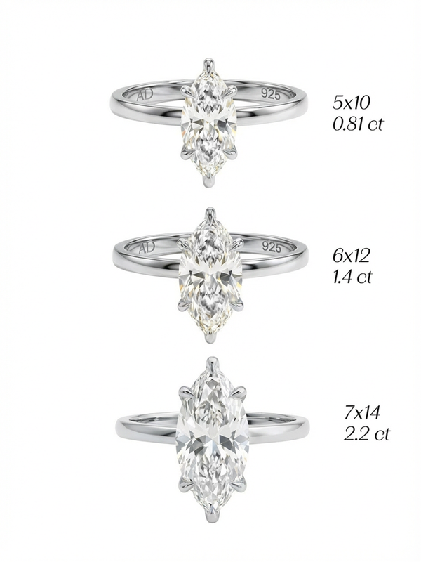 0.81CT Marquise Cut Yüzük, zarif ve minimal tasarımıyla 925 ayar gümüşten üretilmiştir, şıklığı ve konforu bir arada sunar.