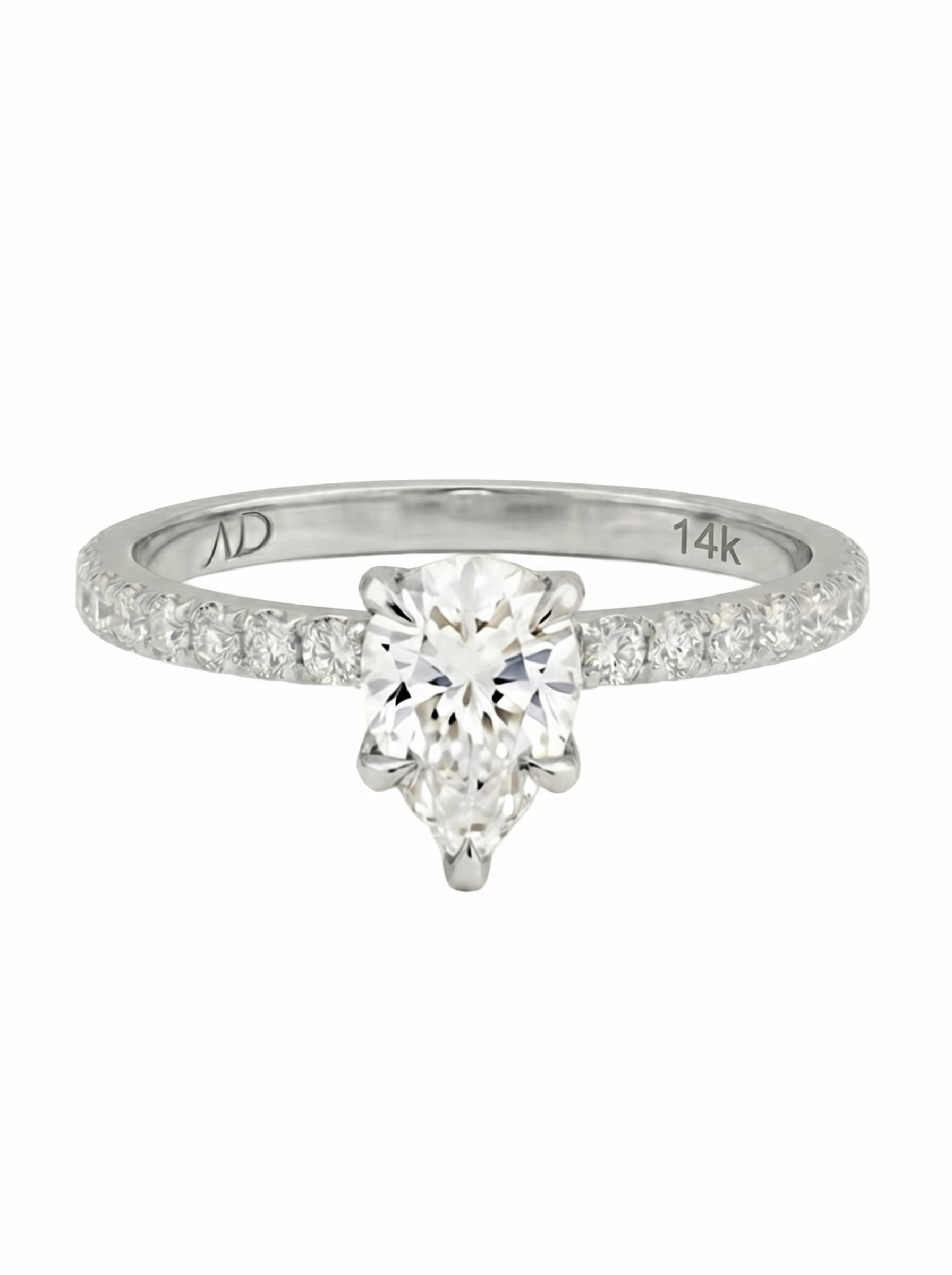 1.0CT | Pear Cut Style Stone-Set Ring