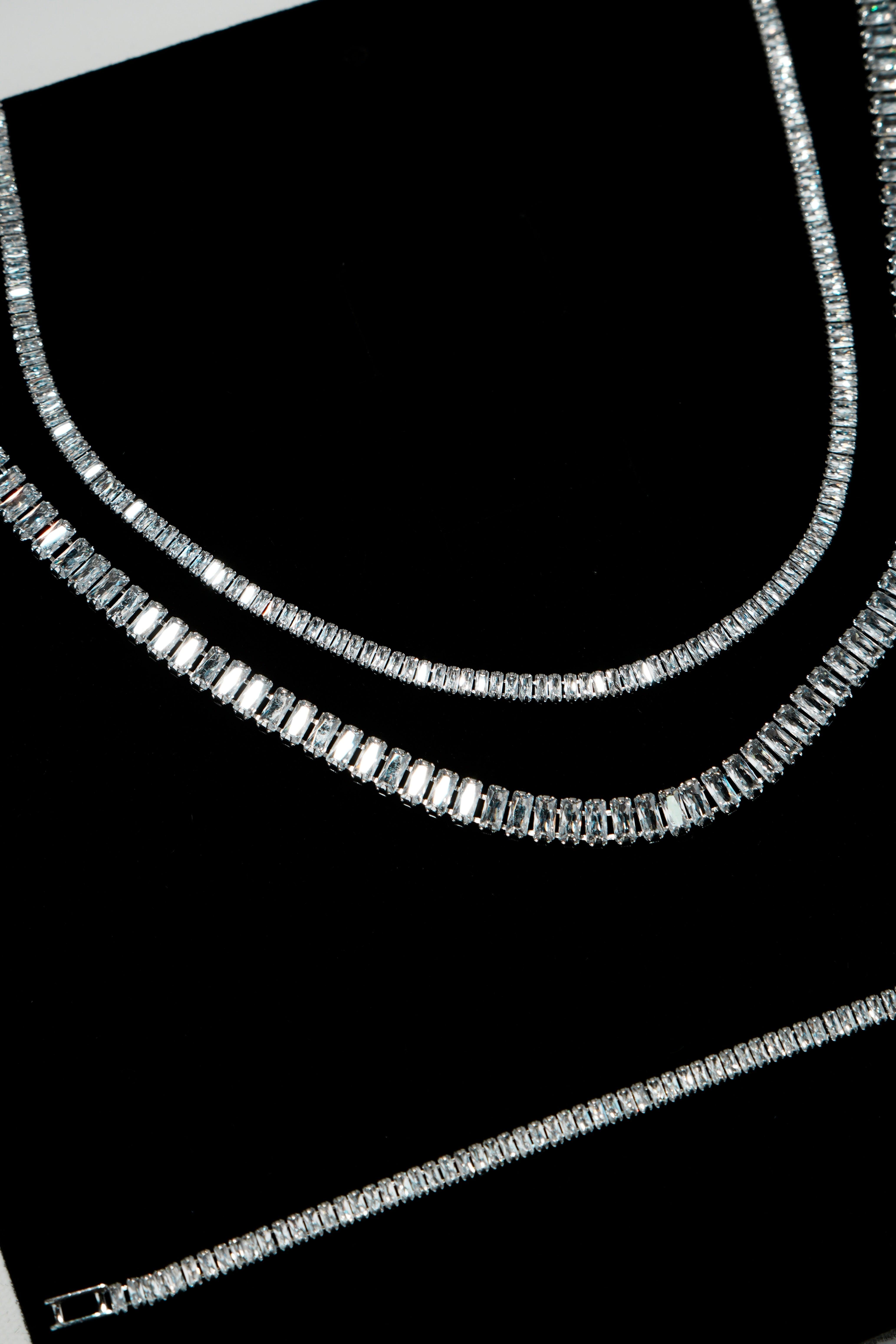 5MM | Choker Baguette Cut Tennis Necklace