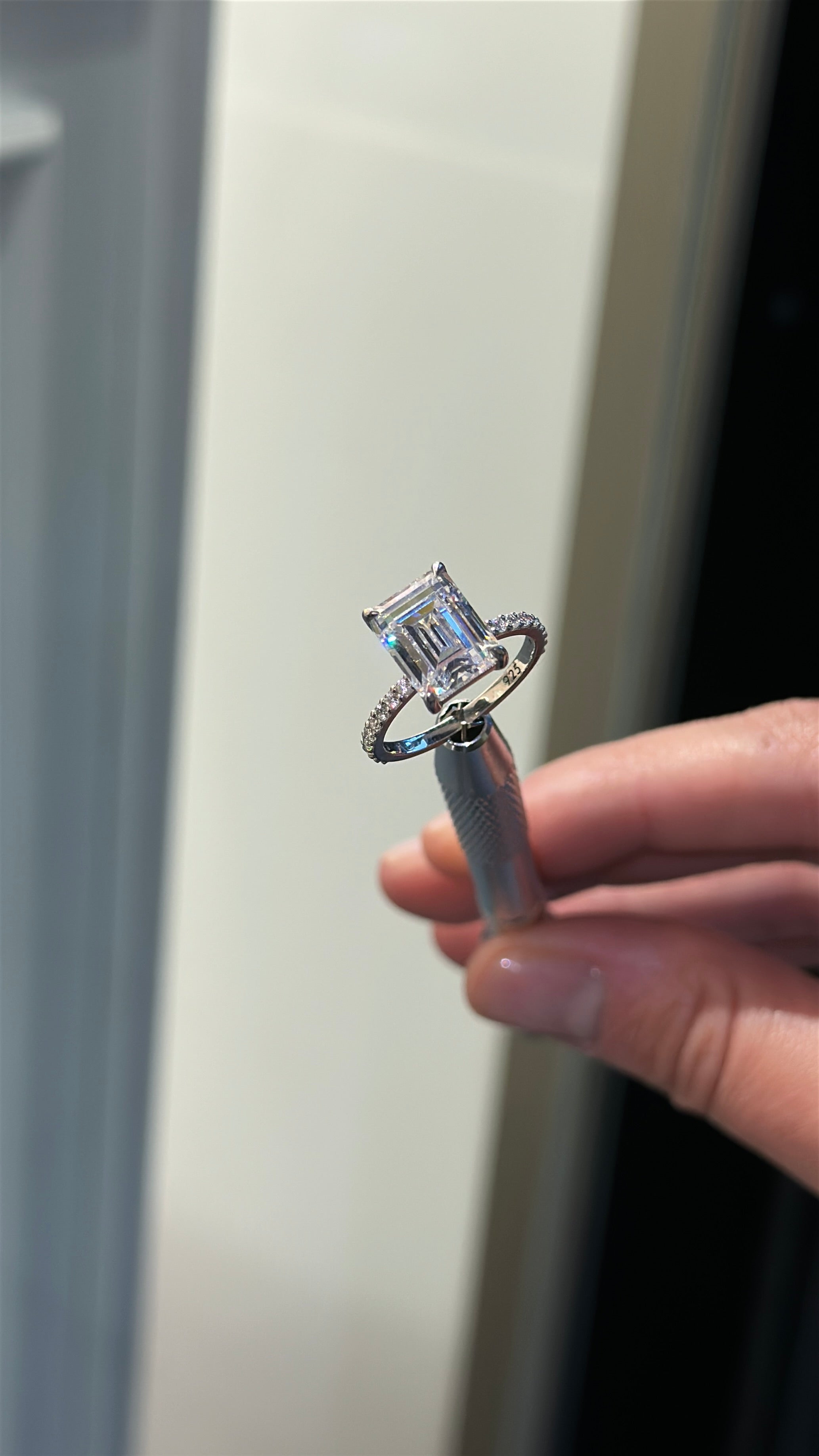 3.7CT | Emerald Cut Eternity Ring