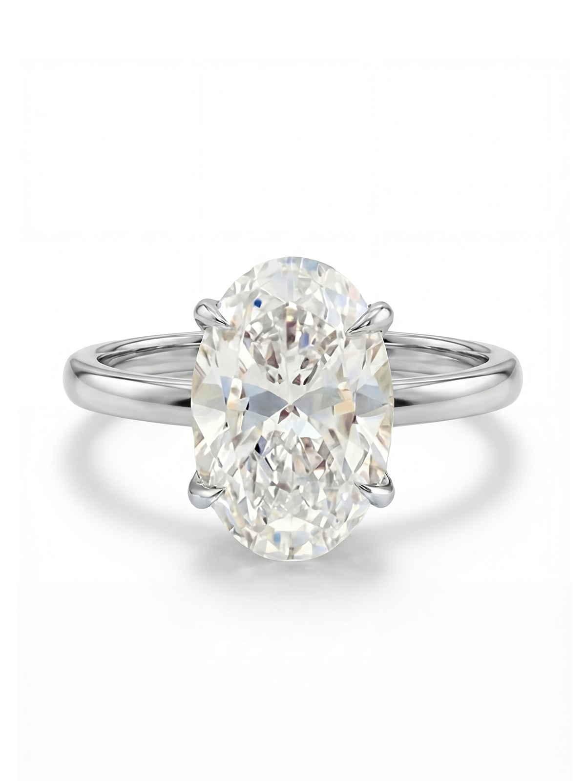 2.0CT | 4 Prong Setting Stone-Set Solitaire Ring