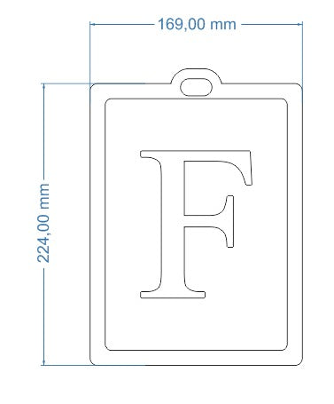 Plate Letter Necklace