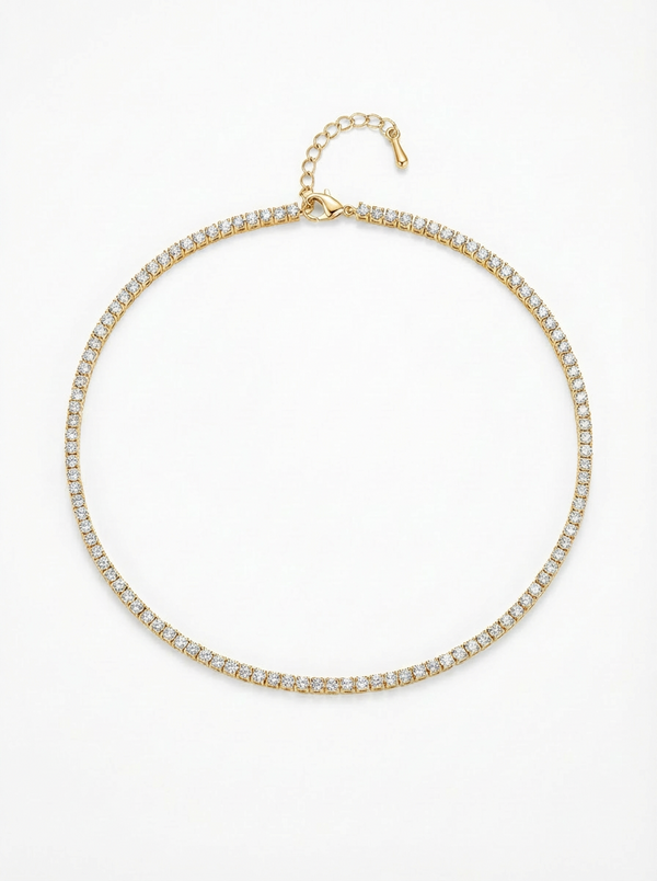 2MM | Choker Tennis Necklace