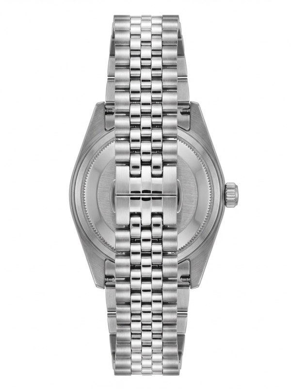 Black Stones Saat - Günlük ve şık kombinler için ideal, AD logolu çelik saat.