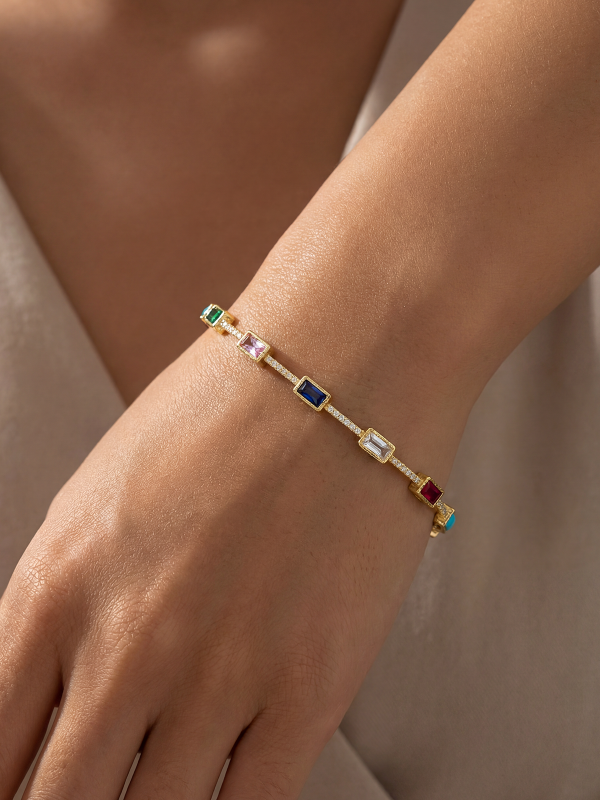 4MM | Princess Cut Tennis Bracelet