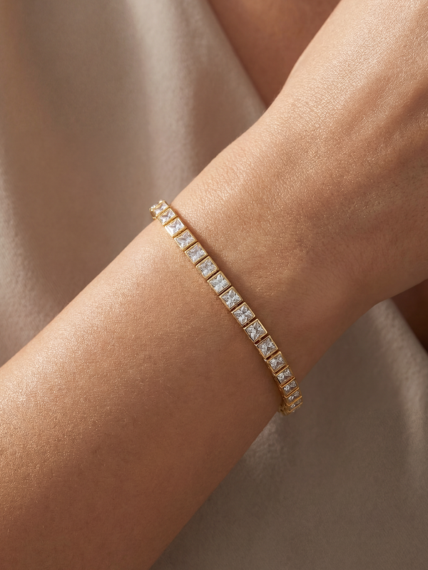 3MM | Princess Cut Tennis Bracelet