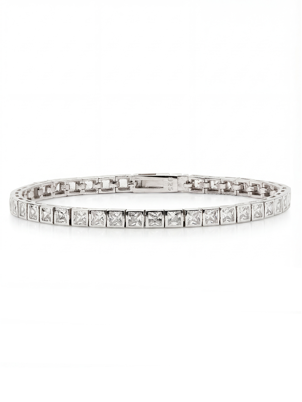 3MM | Princess Cut Tennis Bracelet