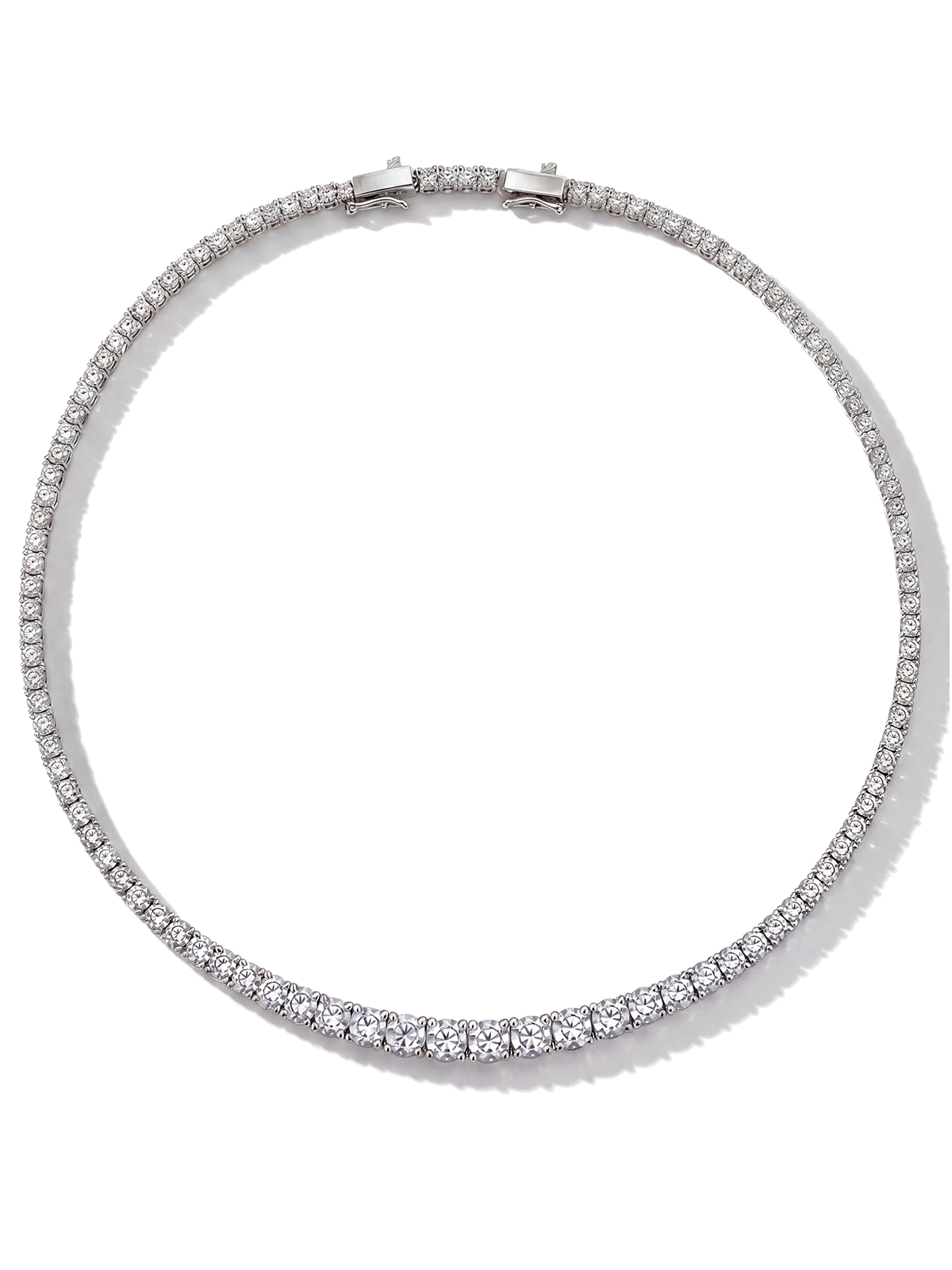 Filigree Cast Tennis Necklace