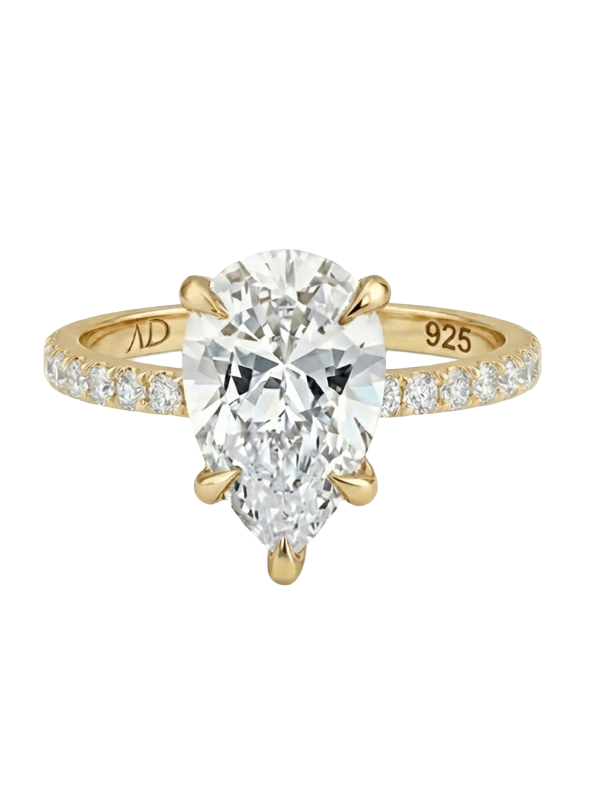3.0CT | Pear Cut Style Stone-Set Ring