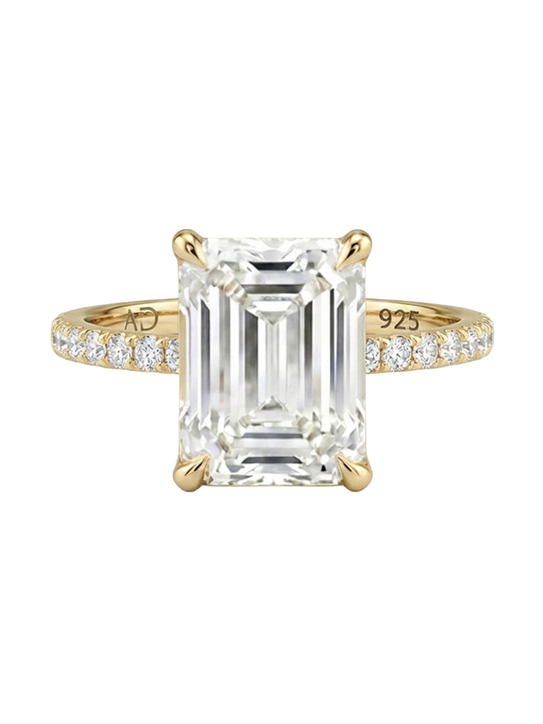 3.7CT | Emerald Cut Eternity Yüzük