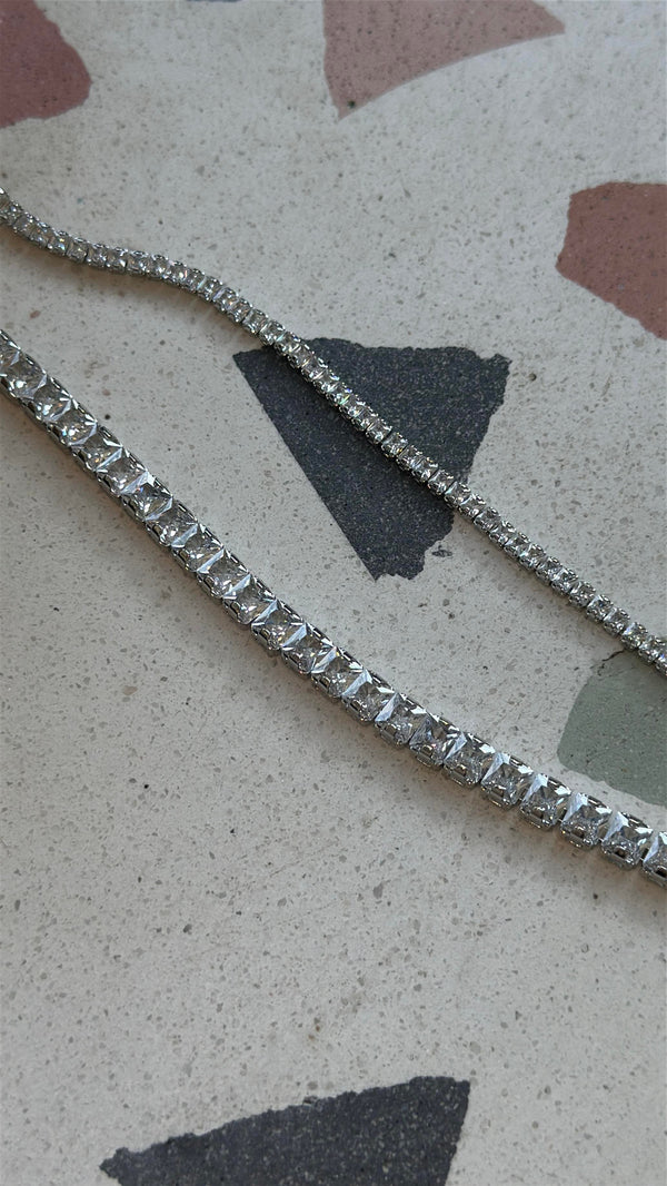 4MM | Princess Cut Su Yolu Bileklik |   Luxury Jewelry by  Atelier Duygu.