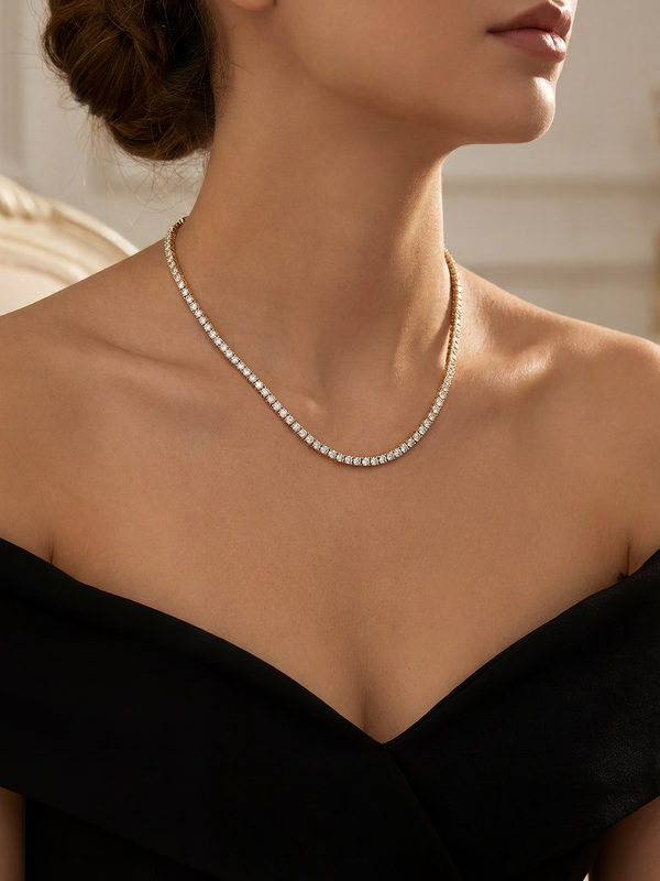 3MM | Cast Tennis Necklace