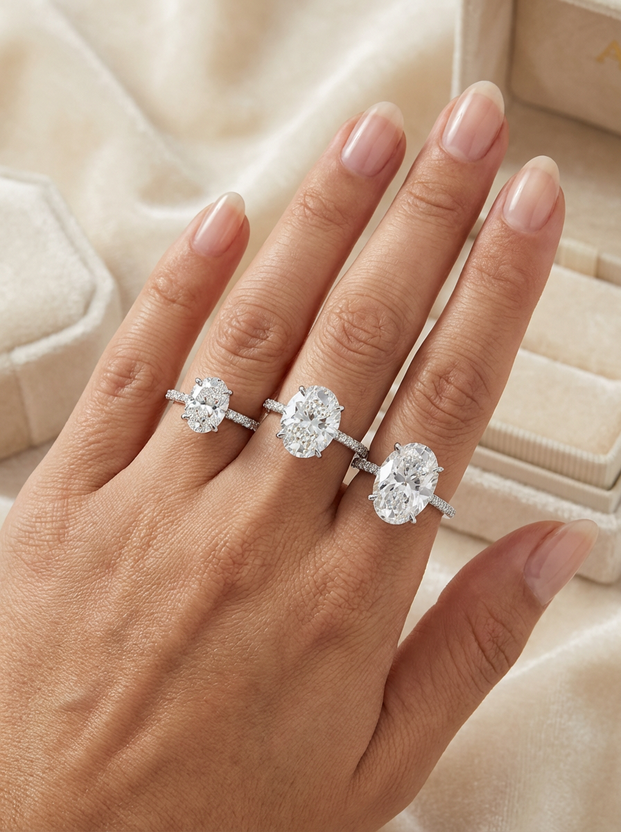 1.2CT | Oval Cut Style Stone-Set Ring