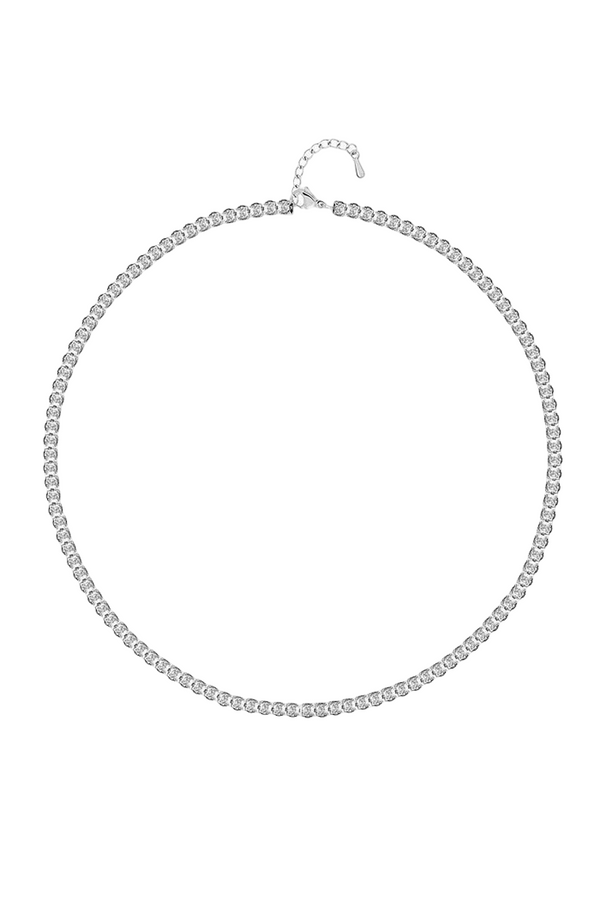 3MM | Choker Princess Cut Su Yolu Kolye  Atelier Duygu.