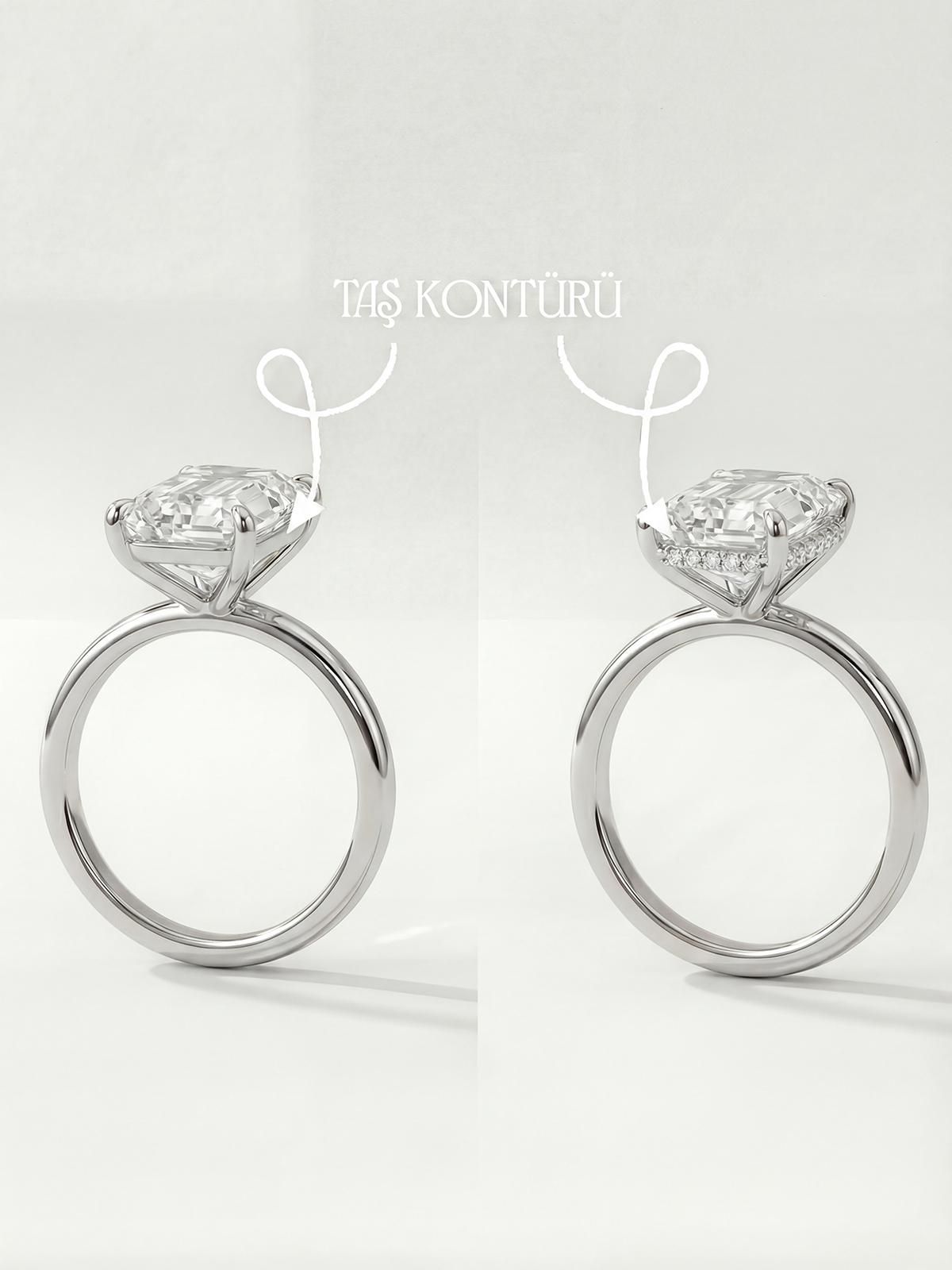 1.6CT | Emerald Kesim Yüzük