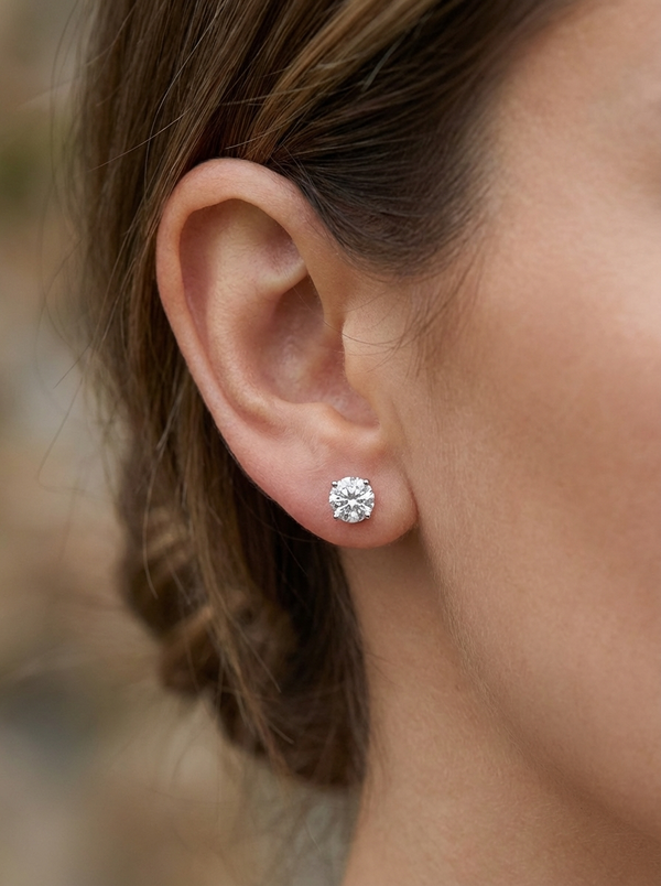 5MM | Solitaire Earring