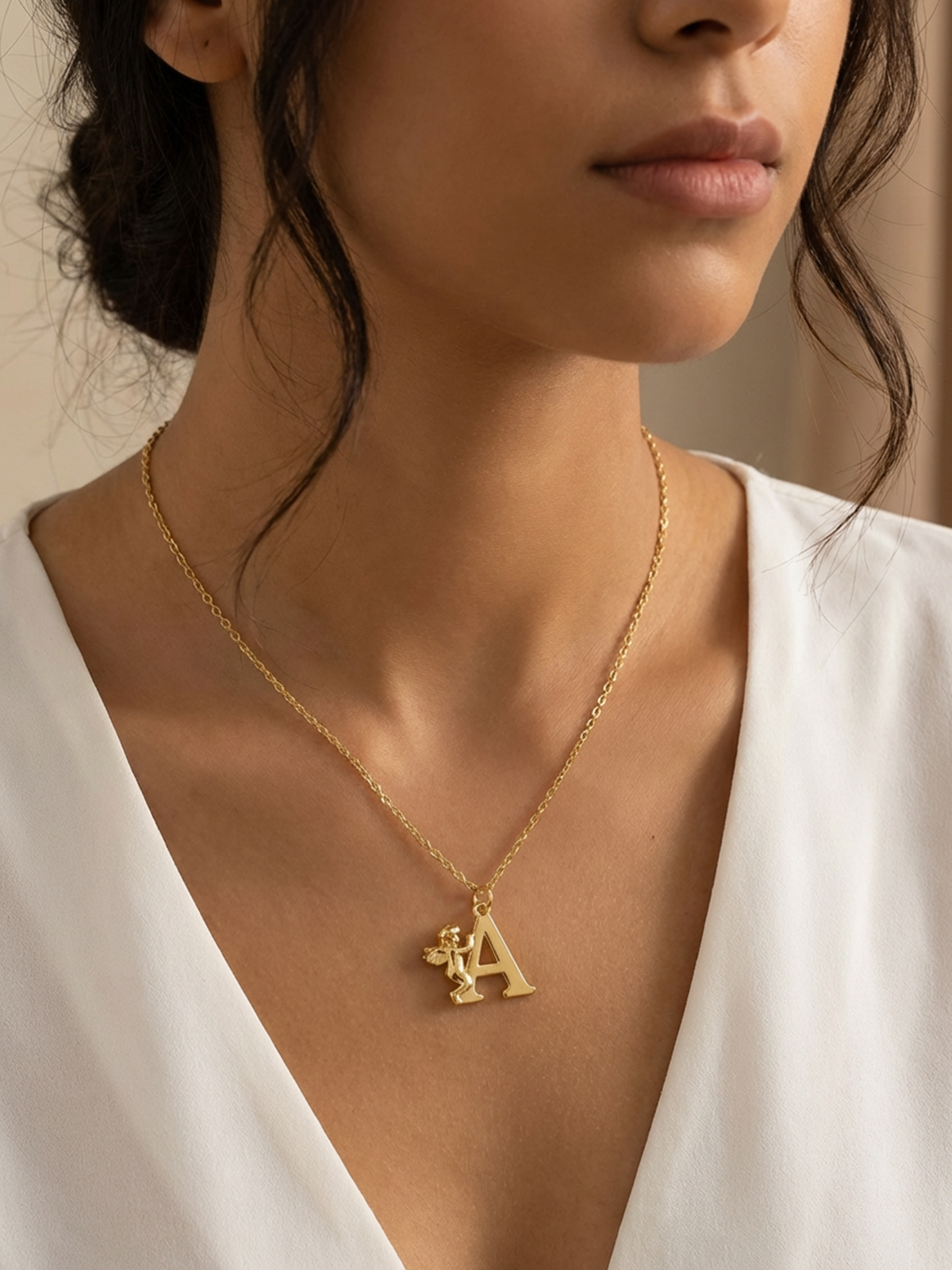 Angel Letter Necklace