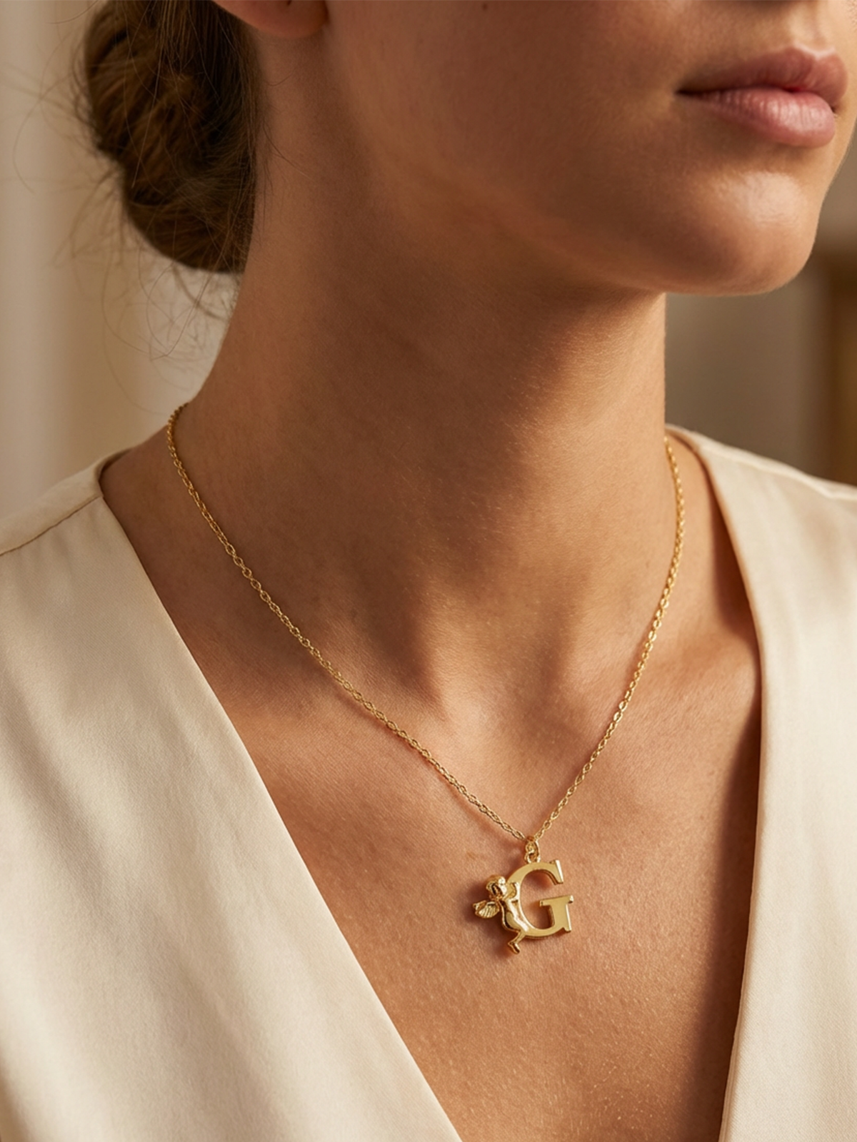 Angel Letter Necklace